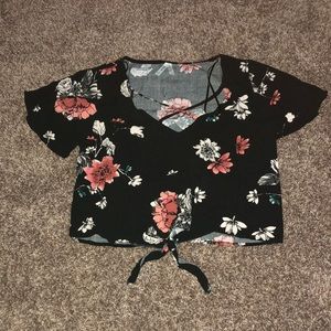 Floral crop top